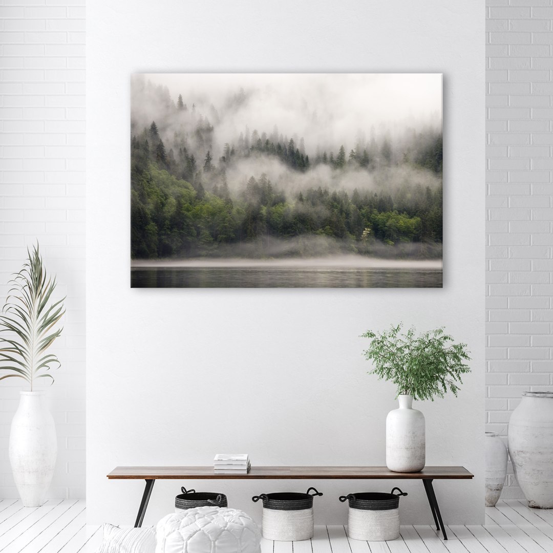 Emaga Obraz na płótnie, Las we mgle - 100x70